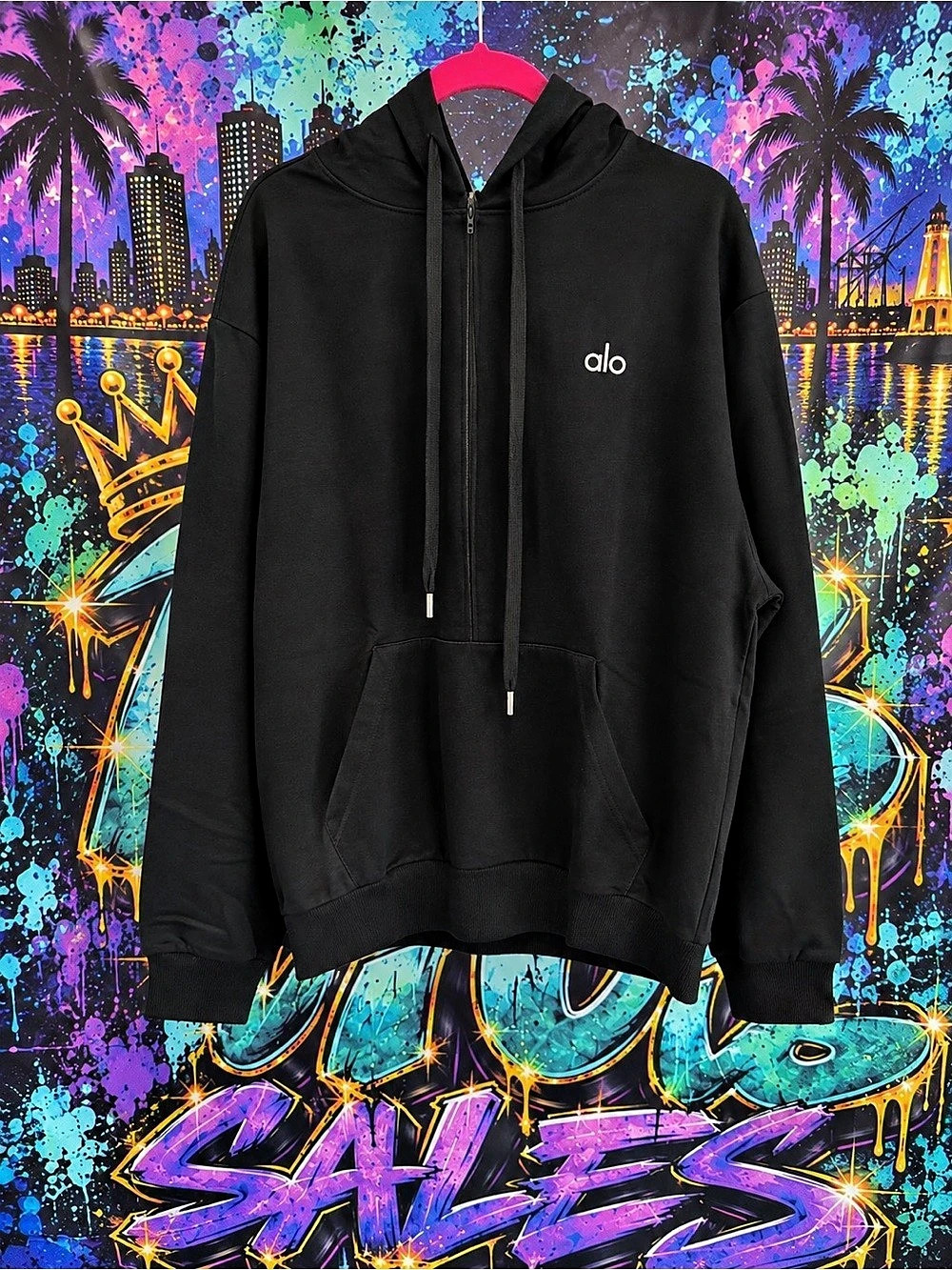 Alo Black Hoodie Like New